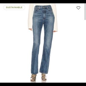 Agolde Medium Wash Flare Jeans